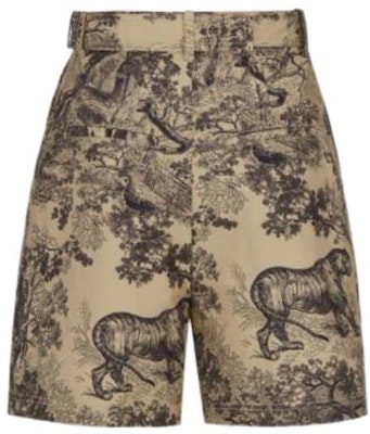 (Women) DIOR FW22 Totem Print High-Waist Relaxed Shorts Women Brown 257P40A3754-X1800 Lookbook (Women) DIOR FW22 Totem Print High-Waist Relaxed Shorts Women Brown 257P40A3754-X1800