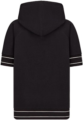 (Women) DIOR FW22 Womens Knitted Hoodie T-Shirt Black with Logo Print and Contrast Design. 243S06A4063-X9330 Lookbook (Women) DIOR FW22 Womens Knitted Hoodie T-Shirt Black with Logo Print and Contrast Design. 243S06A4063-X9330