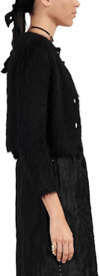 (W) DIOR FW23 Cárdigan Suéter Negro de Punto Manga Larga Cuello Redondo 354G04AM432-X9000 Details for (W) DIOR FW23 Cárdigan Suéter Negro de Punto Manga Larga Cuello Redondo 354G04AM432-X9000