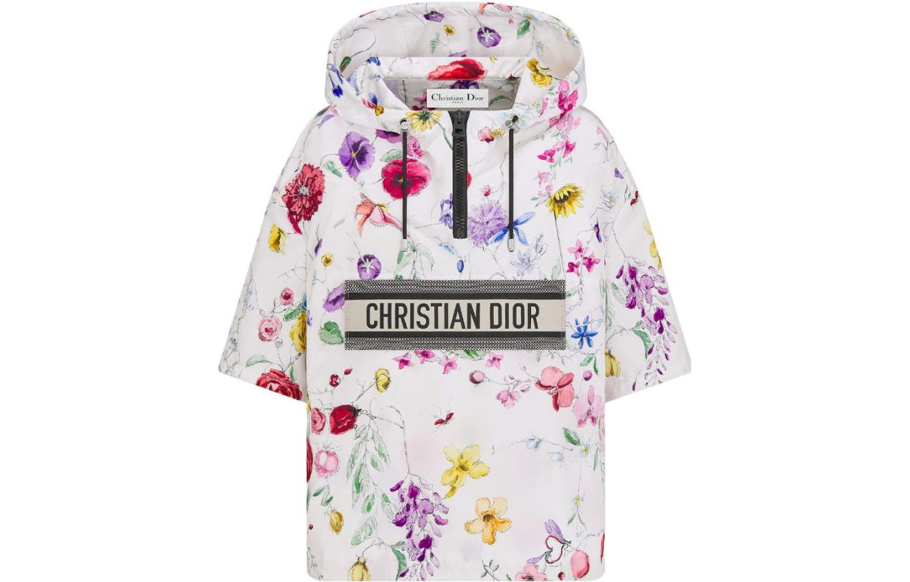 (Women) DIOR FW23  Floral Print Casual Jacket White 357C19A2263-X0834