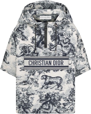 (Women) DIOR FW23 Logo Animal Print Short-Sleeve Hoodie Multicolor. 357C19A2996-X5830 Order (Women) DIOR FW23 Logo Animal Print Short-Sleeve Hoodie Multicolor. 357C19A2996-X5830