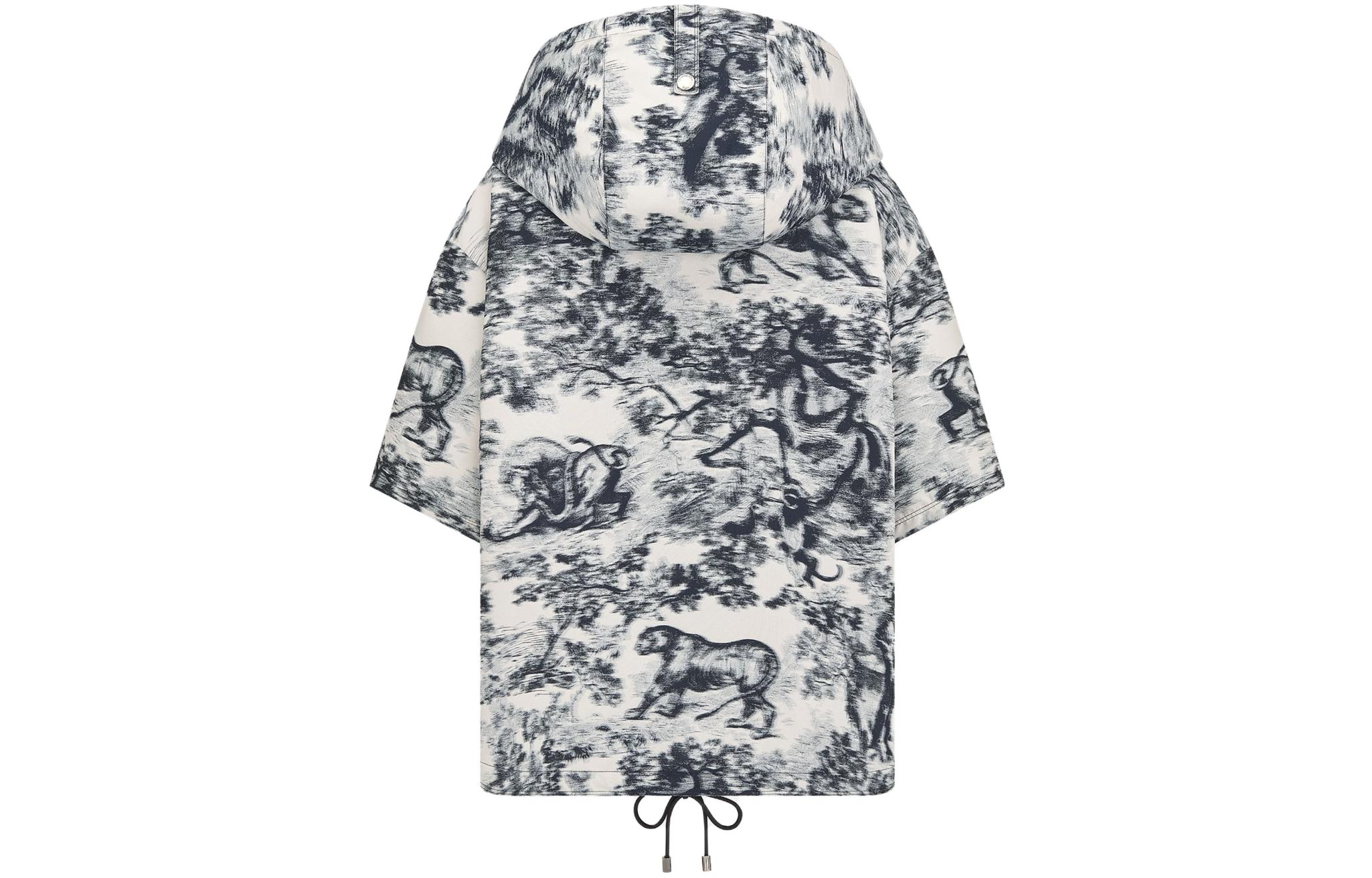 Lookbook (W) DIOR FW23 動物印花短袖連帽衫 多色. 357C19A2996-X5830