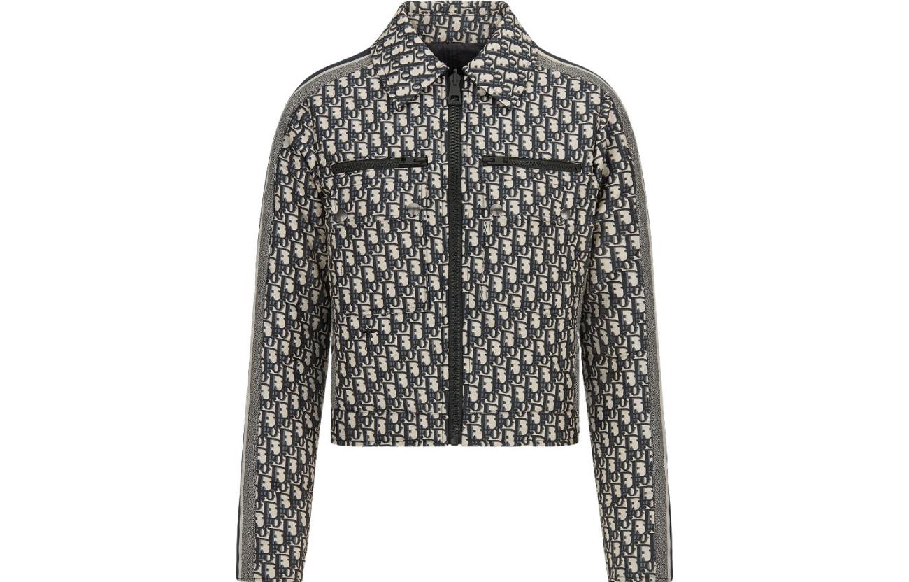 (Women) DIOR FW23  Reversible Zip-Up Jacket Multicolor. 147V17A2968-X5803