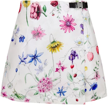 (Women) DIOR FW23 White Floral Print Buckle Casual Mini Skirt. 357P15A2263-X0834 Buy (Women) DIOR FW23 White Floral Print Buckle Casual Mini Skirt. 357P15A2263-X0834