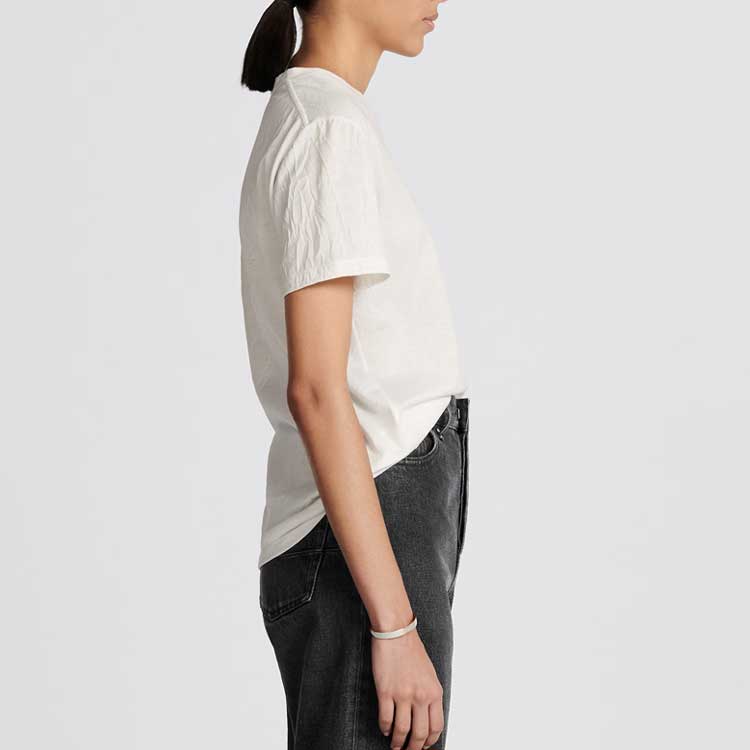 (Women) DIOR FW23  White Short-Sleeve T-Shirt with Letter Print. 353T06B4512-X0200 圖 5