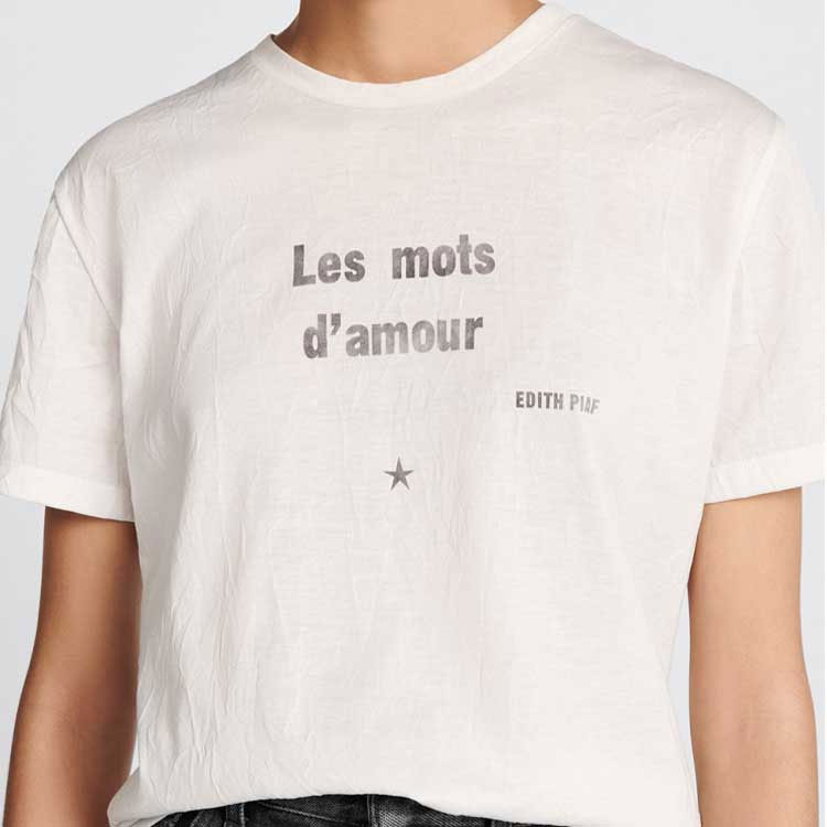 (Women) DIOR FW23  White Short-Sleeve T-Shirt with Letter Print. 353T06B4512-X0200 圖 7