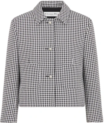 (Women) Dior FW23 Houndstooth Pattern Short Jacket in Gray 351V34A1433-X9330 Buy (Women) Dior FW23 Houndstooth Pattern Short Jacket in Gray 351V34A1433-X9330