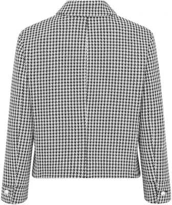 (Women) Dior FW23 Houndstooth Pattern Short Jacket in Gray 351V34A1433-X9330 Lookbook (Women) Dior FW23 Houndstooth Pattern Short Jacket in Gray 351V34A1433-X9330
