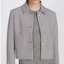 Shop (Women) Dior FW23 Houndstooth Pattern Short Jacket in Gray 351V34A1433-X9330