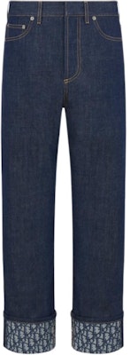 (W) DIOR FW24 藍色喇叭褲牛仔褲 洗滌標誌 拉鍊口袋 452P31A3426-X5462 Buy (W) DIOR FW24 藍色喇叭褲牛仔褲 洗滌標誌 拉鍊口袋 452P31A3426-X5462