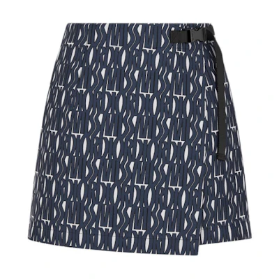 (Women) DIOR FW24 Logo Print Flared Casual Shorts Multicolor. 457P15A2170-X5805