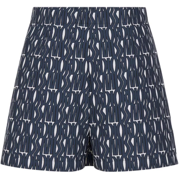 Lookbook (W) DIOR FW24 Pantalones Cortos Acampanados Casual Multicolor con Logo. 457P15A2170-X5805