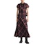 Lookbook (Women) DIOR FW24 Plaid Flared Wool Midi Skirt in Pink Grey Mix. 511J22A1640-X4849