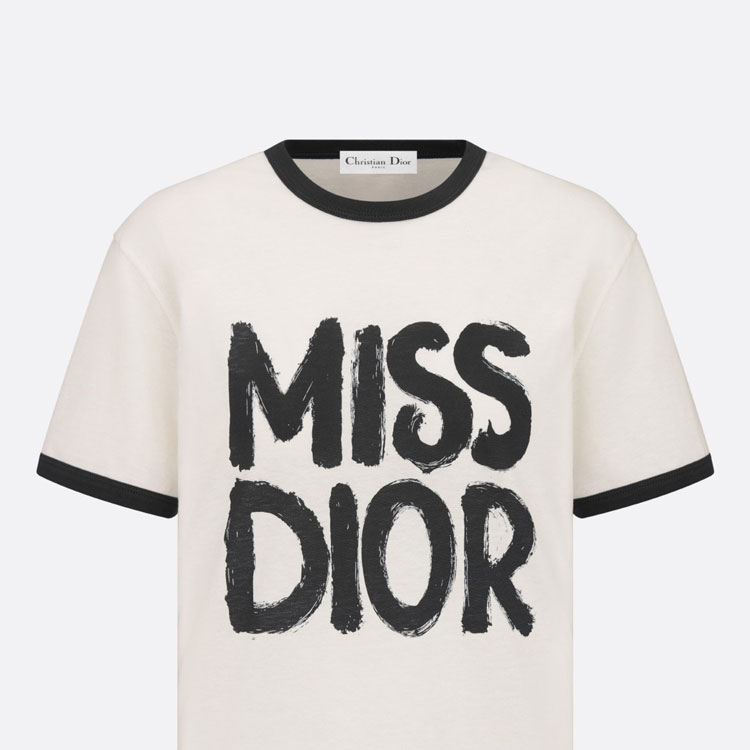 (Women) DIOR FW24 Chinese Valentine's Logo Print Black T-Shirt  Collection. 453T40A4554-X0930 圖 7