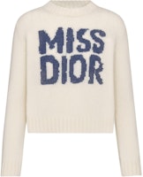 (Women) DIOR FW24 Qixi Collection Logo Crewneck Cashmere Sweater Off-White 454S57AM103-X5805 (Women) DIOR FW24 Qixi Collection Logo Crewneck Cashmere Sweater Off-White 454S57AM103-X5805