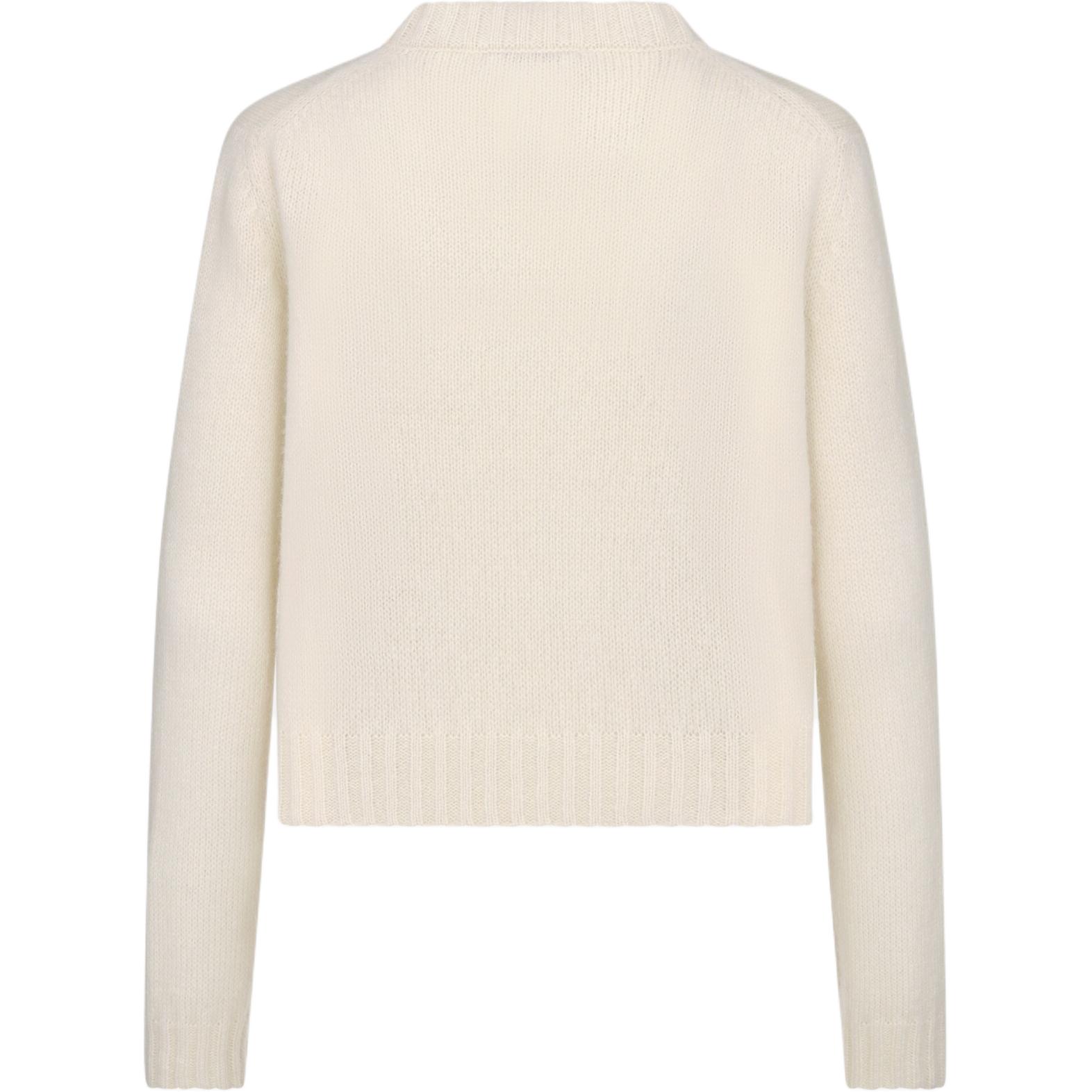 Lookbook (W) ディオール FW24 七夕コレクション ロゴ クルーネック カシミヤ セーター オフホワイト 454S57AM103-X5805