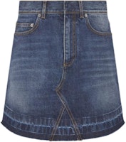 (Women) DIOR FW24 Washed Denim Zipper Skirt Blue - Fashion. 442J21A3315-X5478 (Women) DIOR FW24 Washed Denim Zipper Skirt Blue - Fashion. 442J21A3315-X5478