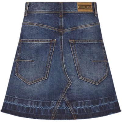 (Women) DIOR FW24 Washed Denim Zipper Skirt Blue - Fashion. 442J21A3315-X5478 Lookbook (Women) DIOR FW24 Washed Denim Zipper Skirt Blue - Fashion. 442J21A3315-X5478