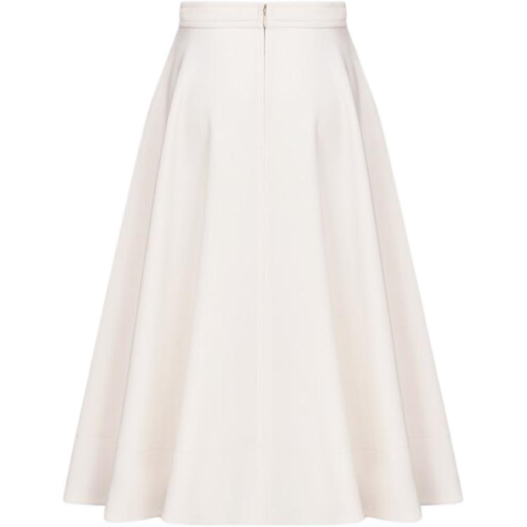 Lookbook (W) DIOR FW24 白色高腰羊毛混紡百褶A字中長裙 女裝 451J05A1166-X0150