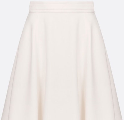 (Women) DIOR FW24 White High-Waisted Pleated Wool-Blend A-Line Midi Skirt for Women 451J05A1166-X0150 Cheap (Women) DIOR FW24 White High-Waisted Pleated Wool-Blend A-Line Midi Skirt for Women 451J05A1166-X0150
