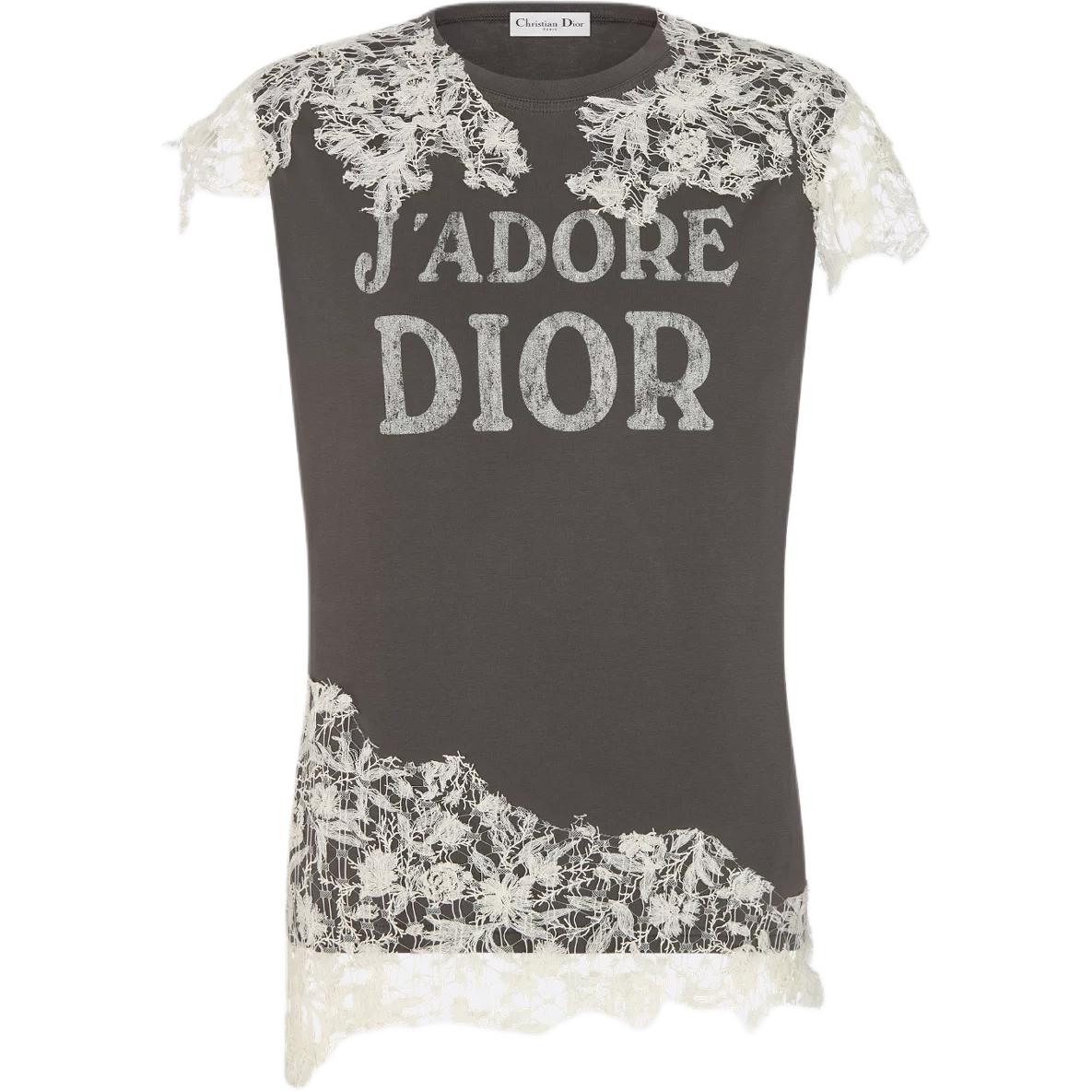 (Women) Dior FW25 Slim-Fit Lace Knit Cotton Sleeveless Tank Top 553T12B4250-X8335