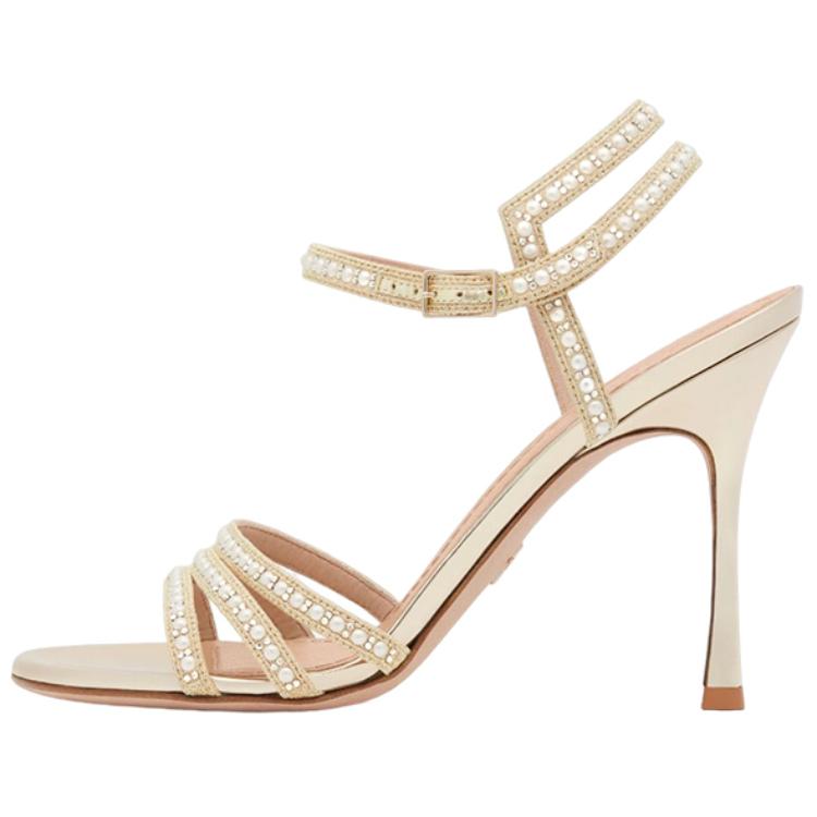 (Women) Dior Gem High Heel Sandal 'White' KCQ701PRM_S49K
