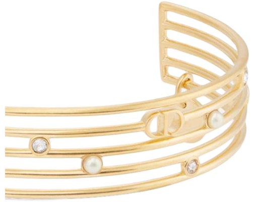 (W) 디올 금 팔찌 여성용 - 메탈, 레진, 진주, 크리스탈 컷아웃 디자인. B2415WOMCYD03S Shop (W) 디올 금 팔찌 여성용 - 메탈, 레진, 진주, 크리스탈 컷아웃 디자인. B2415WOMCYD03S