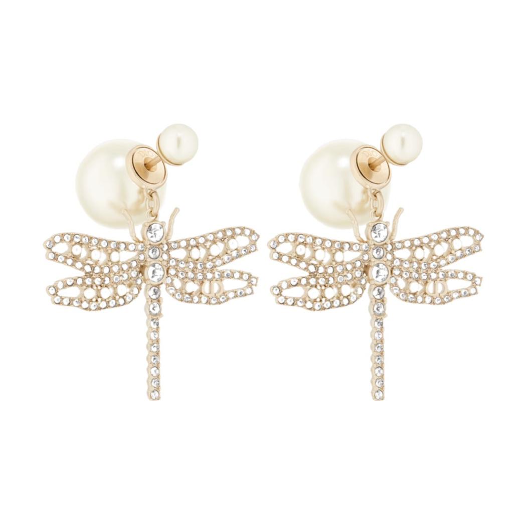 Order (Women) Dior Gold CD Monogram Metal Earrings for Women. E3262WOMCY