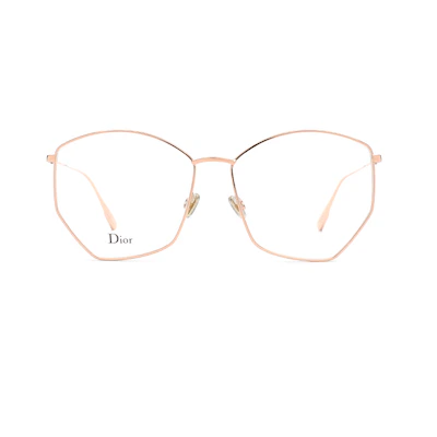 (Women) Dior Gold Geometric Alloy Optical Eyeglasses - European Style DIORSTELLAIREO4-DDB-5815