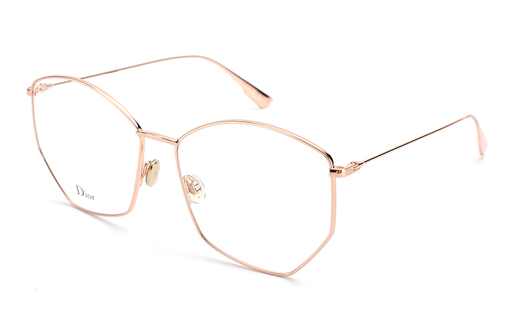 (Women) Dior Gold Geometric Alloy Optical Eyeglasses - European Style DIORSTELLAIREO4-DDB-5815 圖 3