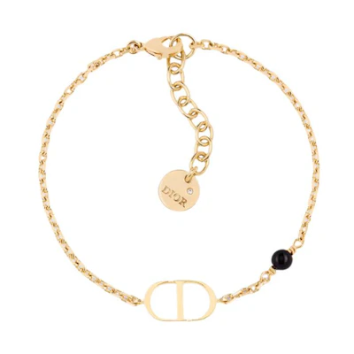 (Women) DIOR Gold Letter Engraved Pendant Metal Bracelet for Women. B1310PTCRS-D307