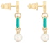 Shop (Women) Dior Gold Logo Metal Resin Pearl Earrings for Women. E3297WOMLQ_D52V