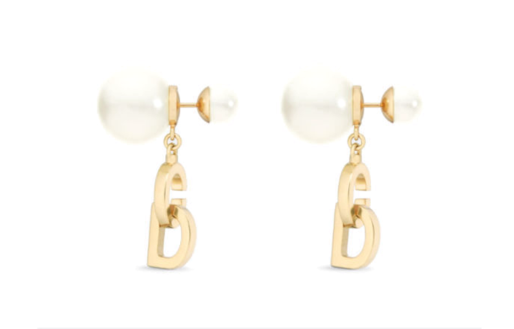 (Women) DIOR Gold Resin & Metal Letter Design  Earrings. E3074WOMRS 圖 4