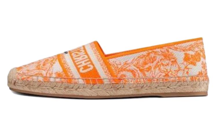 (Women) Dior Granville Embroidered Cotton 'Bright Orange' KDB578TJU_S74W