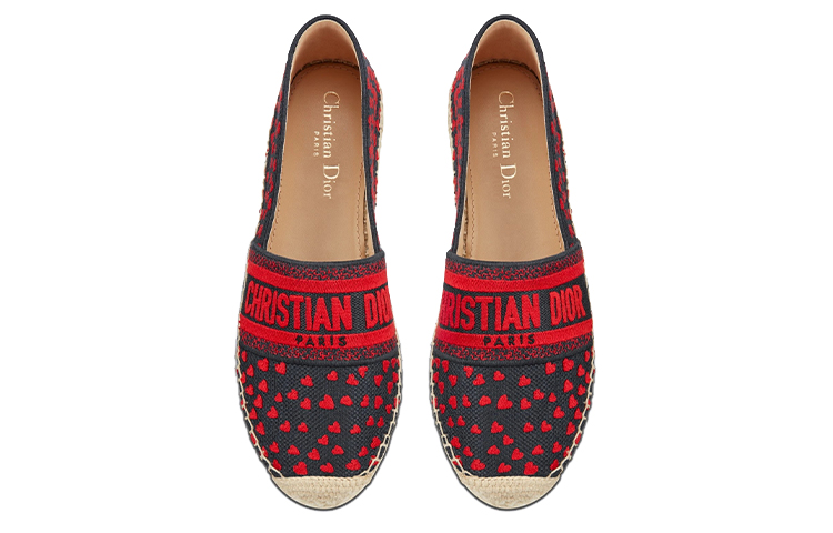 Shop (W) Dior Granville Espadrille 'Biru Merah' KDB585HRE_S95B