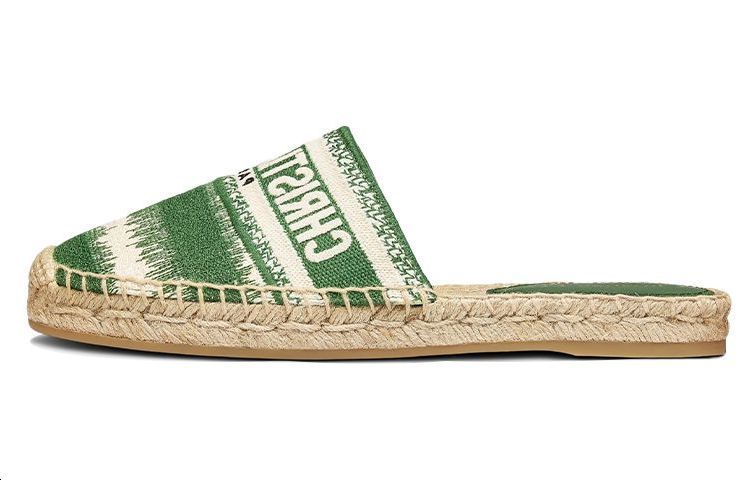 (Women) Dior Granville Espadrille 'Green Cream White' KDB593IKE_S45H