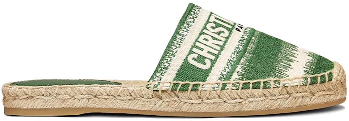 (W) Dior Granville Espadrille 'Hijau Krim Putih' KDB593IKE_S45H Order (W) Dior Granville Espadrille 'Hijau Krim Putih' KDB593IKE_S45H