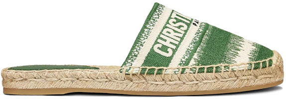 Order (W) Dior Granville Espadrille 'Hijau Krim Putih' KDB593IKE_S45H
