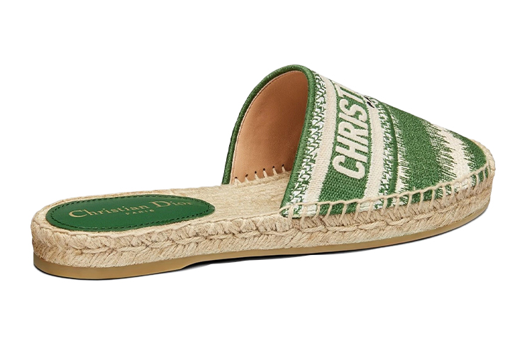 Shop (W) Espadrillas Dior Granville ''Verde Crema Bianco'' KDB593IKE_S45H