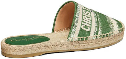 Shop (W) Dior Granville Espadrille 'Hijau Krim Putih' KDB593IKE_S45H