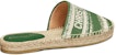(W) Dior Granville Espadrille 'Hijau Krim Putih' KDB593IKE_S45H