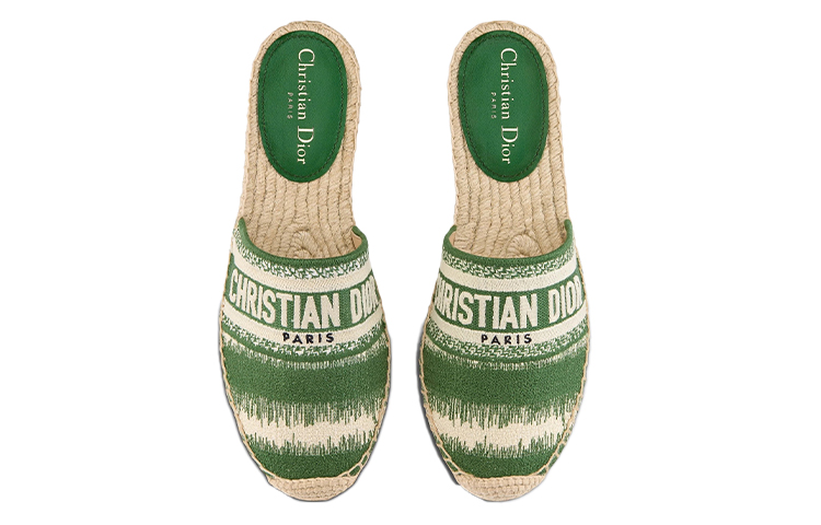 Purchase (W) Espadrillas Dior Granville ''Verde Crema Bianco'' KDB593IKE_S45H