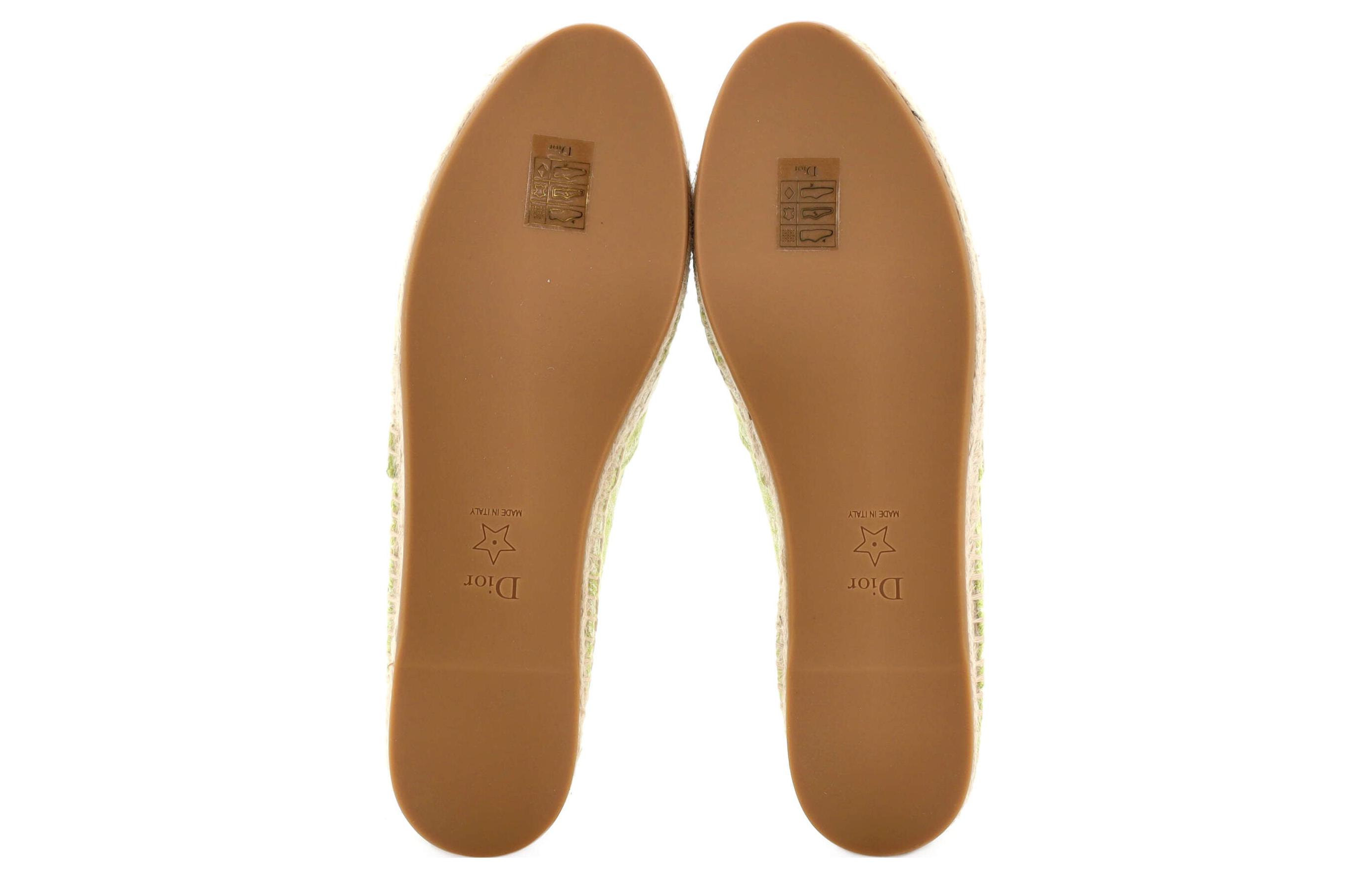 Purchase (W) Dior Granville Espadrilles ''Verde Giallo'' KDB578TJE_S33W