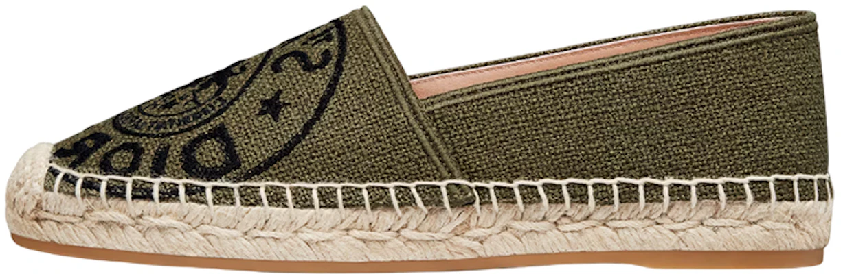 (W) Dior Granville Espadrille ''Khaki Bestickt'' KDB612JUR_S11H Buy (W) Dior Granville Espadrille ''Khaki Bestickt'' KDB612JUR_S11H