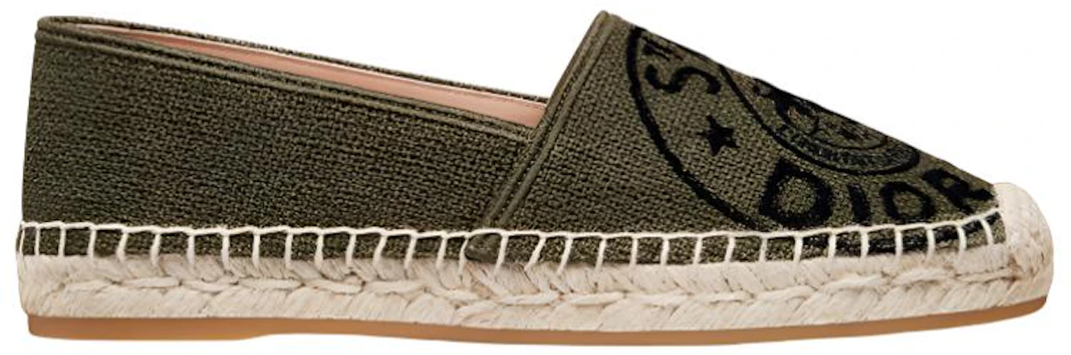(W) Dior Granville Espadrille ''Khaki Bestickt'' KDB612JUR_S11H Order (W) Dior Granville Espadrille ''Khaki Bestickt'' KDB612JUR_S11H