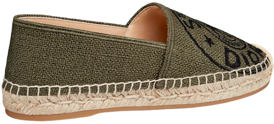 (W) Dior Granville Espadrille ''Khaki Bestickt'' KDB612JUR_S11H Shop (W) Dior Granville Espadrille ''Khaki Bestickt'' KDB612JUR_S11H