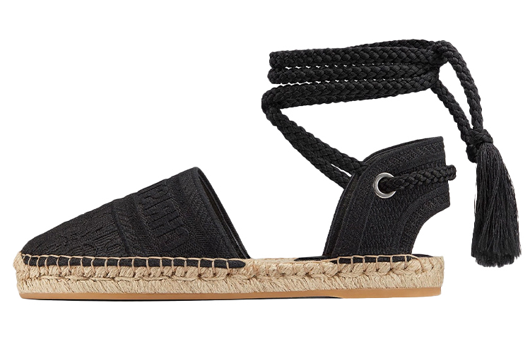 (Women) Dior Granville Espadrille 'Oblique Black' KDB595OBE_S900