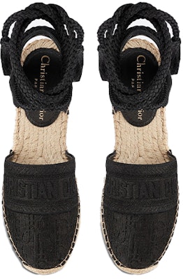 (W) Dior Granville Espadrille 'Oblique Hitam' KDB595OBE_S900 Purchase (W) Dior Granville Espadrille 'Oblique Hitam' KDB595OBE_S900