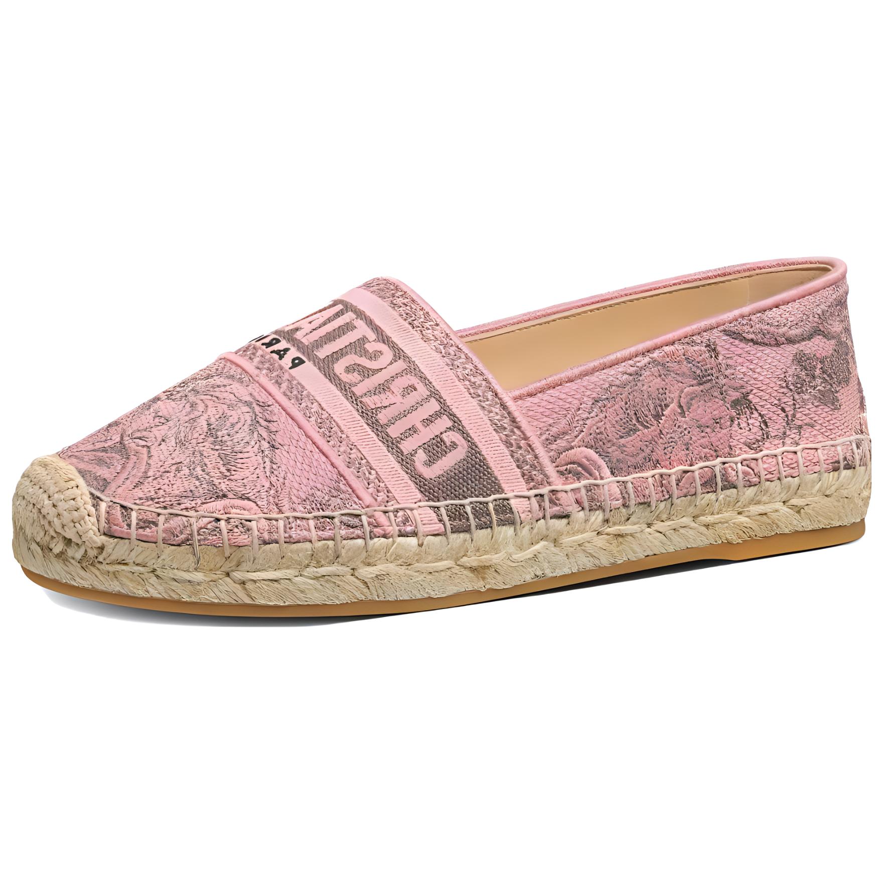 (Women) Dior Granville Espadrille 'Pink Embroidery' KDB578TJE_S62P