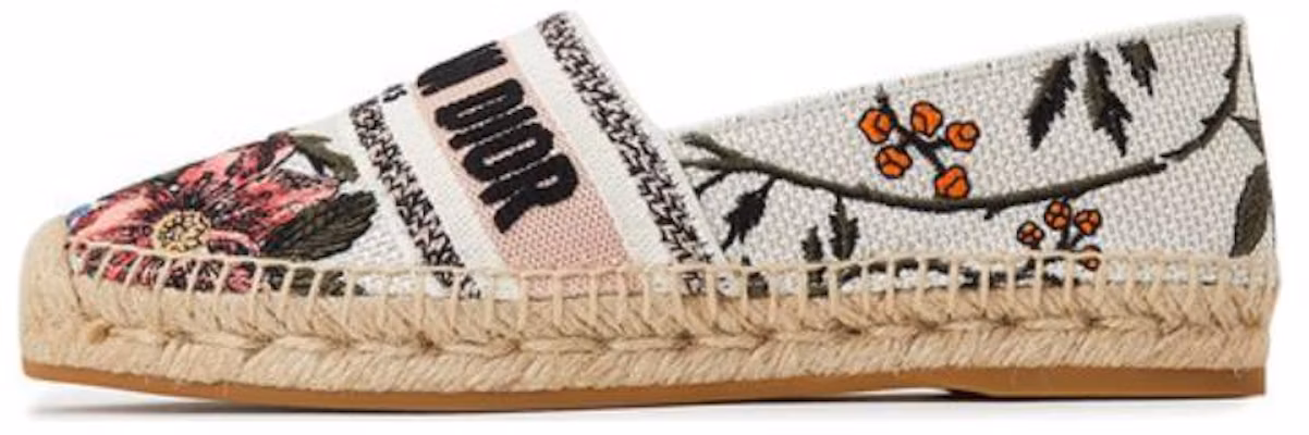 (Women) Dior Granville Espadrille 'Rosa Mutabilis Embroidery' KCB585RME_S89Z Buy (Women) Dior Granville Espadrille 'Rosa Mutabilis Embroidery' KCB585RME_S89Z